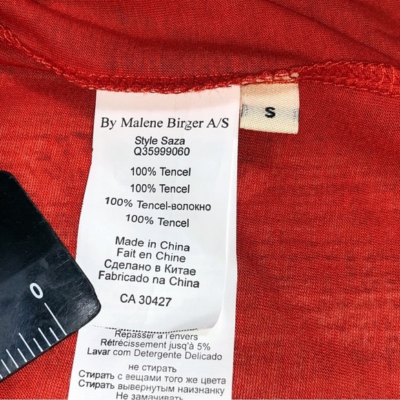 By Malene Birger Red Swim Coverup with Relaxed Silhouette - Picture 3 of 10